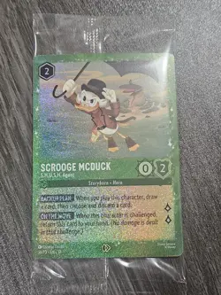 Scrooge Mcduck S.H.U.S.H. Agent Glimmer Foil Promo Factory Sealed Lorcana Card - Image 1