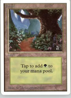 Forest (B) - Unlimited Edition - MP Magic: The Gathering - Image 1