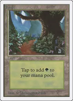 Forest (B) - Unlimited Edition - MP Magic: The Gathering - Image 3