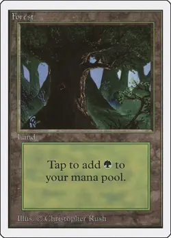 Forest (C) - Unlimited Edition - MP Magic: The Gathering - Image 3