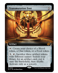 Transmutation Font - Extended Art Outlaws of Thunder Junction MTG - Image 1