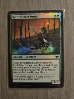 Springbloom Druid FOIL Modern Horizons NM Green Common Mtg - Image 1