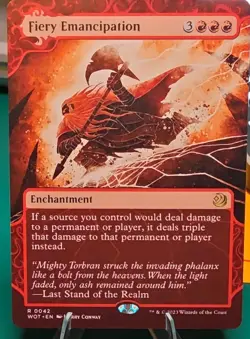 Wizards of the Coast Fiery Emancipation Enchanting Tales Foil Enchantment 0042 - Image 1