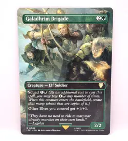 Galadhrim Brigade (Borderless) #502 (Foil) (NM) Lord of the Rings LTC Magic MTG - Image 1