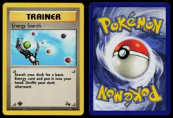 ENERGY SEARCH 59/62 COMMON FOSSIL POKEMON 1ST EDITION NM - Image 3
