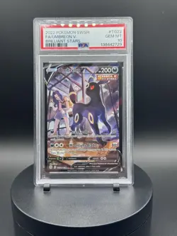 Pokemon PSA 10 2022 Brilliant Stars Trainer Gallery Umbreon V TG22/TG30 FA - Image 1