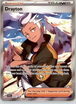 Drayton - Surging Sparks - 232/191 - Holo NM Pokemon - Image 1
