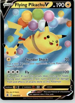 Flying Pikachu V - Celebrations - 006/025 - Holo NM Pokemon - Image 1