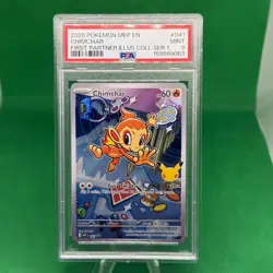 2026 POKEMON MEP FIRST PARTNER ILLUSTRATION COLLECTION #041 CHIMCHAR PSA 9 - Image 1
