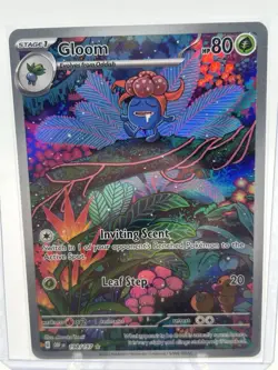 Pokemon Gloom 198/197 Illustration Rare SV03: Obsidian Flames Full Art - Image 1