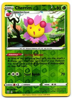 Cherrim 008/163 - 🌊 Battle Styles Rare Pokemon TCG Holo Reverse Holo 🖤 - LP - Image 1