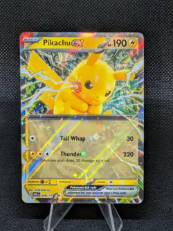 Pikachu ex 028/131 Double Rare Prismatic Evolutions Pokemon TCG - Image 1