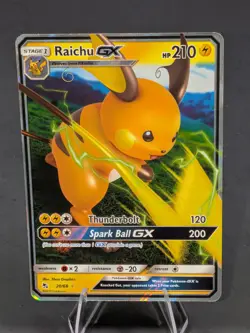 Pokemon TCG Raichu GX Hidden Fates 20/68 Holo Ultra Rare - Image 1