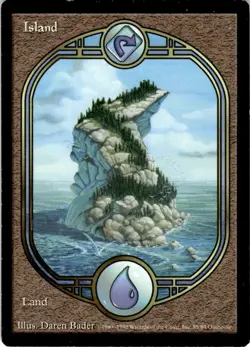 1998 Magic The Gathering Unglued Island #85 Light Play - Image 1