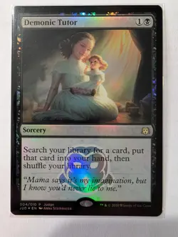MTG Demonic Tutor (J20) - Judge Promos Foil - NM - Image 1