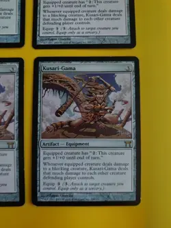 Kusari-Gama playset. Artifact Equipment rare Champions of Kamigawa. MTG 4 Card. - Image 2
