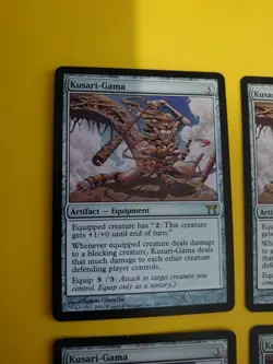 Kusari-Gama playset. Artifact Equipment rare Champions of Kamigawa. MTG 4 Card. - Image 3