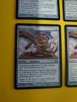Kusari-Gama playset. Artifact Equipment rare Champions of Kamigawa. MTG 4 Card. - Image 4