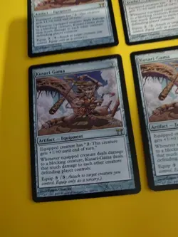 Kusari-Gama playset. Artifact Equipment rare Champions of Kamigawa. MTG 4 Card. - Image 5