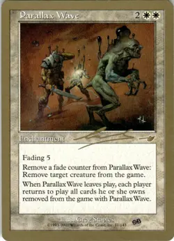 2000 Magic The Gathering Nemesis Parallax Wave #17 Light Play - Image 1