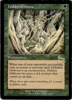 1999 Magic The Gathering Urza's Legacy Hidden Gibbons #104 Light Play - Image 1