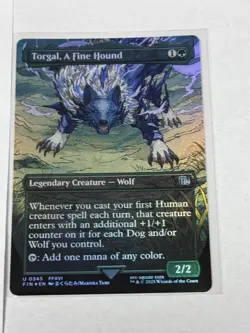 Torgal, A Fine Hound Borderless FINAL FANTASY Foil #345 - Image 1
