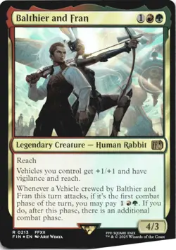 MTG Balthier and Fran Foil NM FINAL FANTASY Magic 213 - Image 1