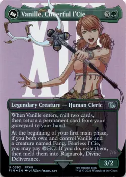 MTG Vanille, Cheerful l'Cie (Borderless) Foil NM FINAL FANTASY Magic 392 - Image 1