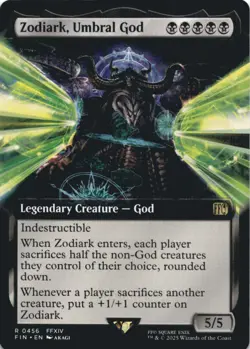 MTG Zodiark, Umbral God (Extended Art) Normal NM FINAL FANTASY Magic 456 - Image 1