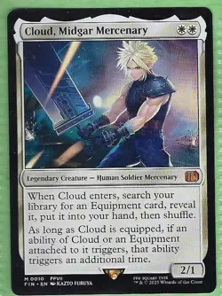 Magic the Gathering - Cloud, Midgard Mercenary - Mythic Rare - Image 1