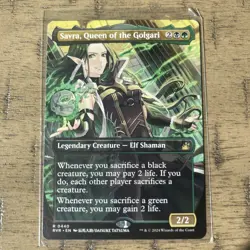 Savra, Queen of the Golgari (Anime Borderless) Ravnica Remastered Regular - Image 1