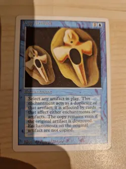 Copy Artifact - EX condition - Revised - MTG Magic The Gathering - Image 1