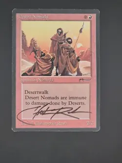 MTG Magic The Gathering Signed Desert Nomads Christopher Rush Autographed - Image 1