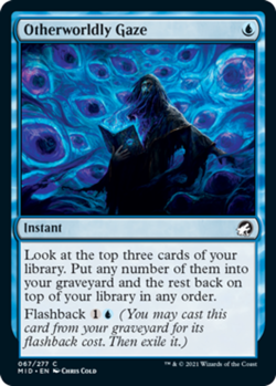 Mint/Near-Mint, English - 4 x MTG Otherworldly Gaze - Foil Innistrad: Midnight H - Image 1
