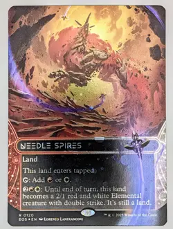 (Galaxy Foil) Needle Spires (EOS 0120) (Borderless) Edge of Eternities MTG NM - Image 1