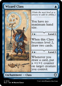 MTG Magic 1x Wizard Class (M/NM) Commander Bloomburrow - Image 1