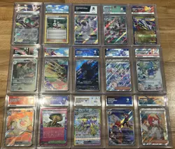 15 x Bundle ACE Graded Pokemon Slabs Matching Art Label mixed Job Lot - Image 1