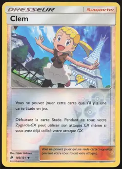 Carte Pokemon Clem 103/131 Lumiere Interdite REVERSE Francais - Image 1