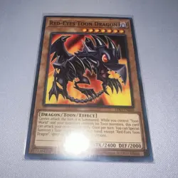 Konami Yu-Gi-Oh! Red-Eyes Toon Dragon LDS1-EN066 Ultra Rare Holo 1st Ed Eng - Image 1