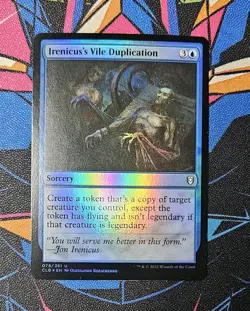 Irenicus's Vile Duplication NM Foil MTG Battle for Baldur's Gate Unplayed Magic - Image 1