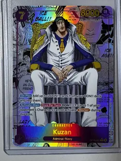 Bandai One Piece TCG Kuzan OP16-063 Manga Rare Art Foil Character ENGLISH - Image 1