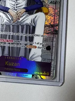 Bandai One Piece TCG Kuzan OP16-063 Manga Rare Art Foil Character ENGLISH - Image 5