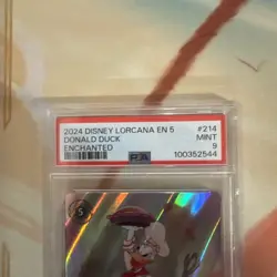 Disney Lorcana - Donald Duck Pie Slinger - Enchanted #214/204 - PSA 9 - Image 3