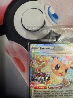 Eevee ex - (Prismatic Evolutions Surprise Box Stamp) 075/131 Sealed Card NM - Image 2