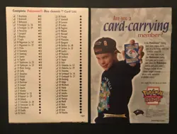4 X Pokemon Rulebook Card List Manual WOTC Wizards Damage Counters Neo Version 2 - Image 3