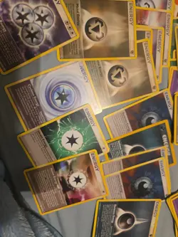 Vintage Pokemon Energy Lot Vintage Base Set-08+ Special Energy Cards Metal, Dark - Image 3