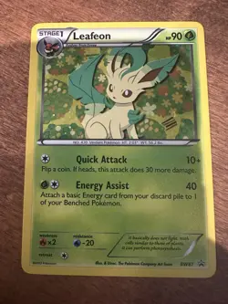 Leafeon BW87 Black & White Promo Holo Rare Pokemon Card Eeveelution - Image 1