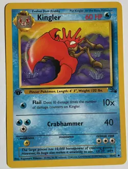 Pokemon Card Lot WOTC 11 Different Fossil 1st Edition Cards - Image 4