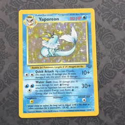 Pokemon Card - Vaporeon Jungle 12/64 Holo Rare A - Image 1