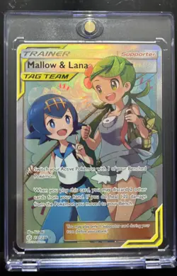 Pokemon TCG Mallow & Lana Full Art Holo Card 231/236 Sm-Cosmic Eclipse - Image 2